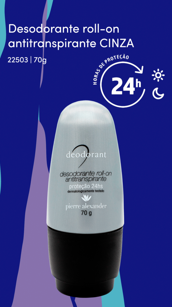 Desodorante Roll-On Cinza Pierre Alexander