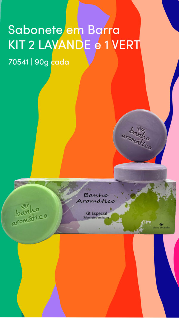 Kit Sabonete em Barra Vert e Lavande