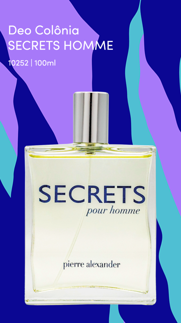 Deo Colônia Secrets Pour Homme 100ml - Pierre Alexander